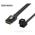 MiniSAS SFF-8087 to HD MINISAS SFF-8643 Right-Angle Cable